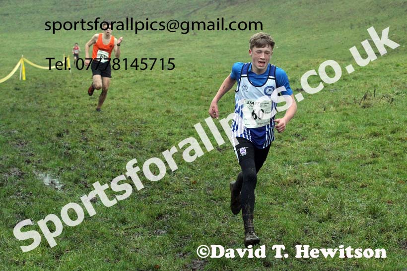 Boys under-15s, NECAA Junior Cross Country Relays, Thornley Farm, Peterlee, Saturday, December 12th. Photo: David T. Hewitson/Sports for All Pics